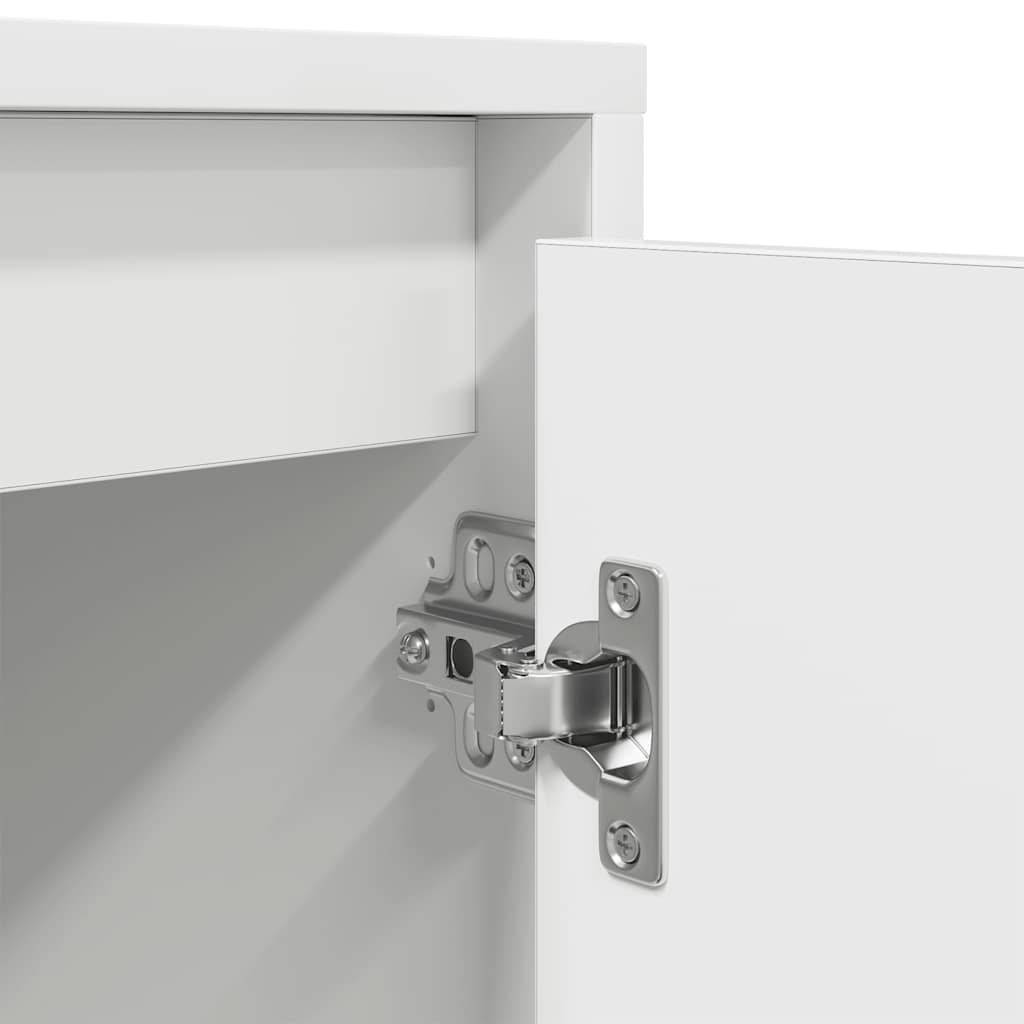 TV ormarić s LED svjetlima bijeli 193,5x41x50 cm