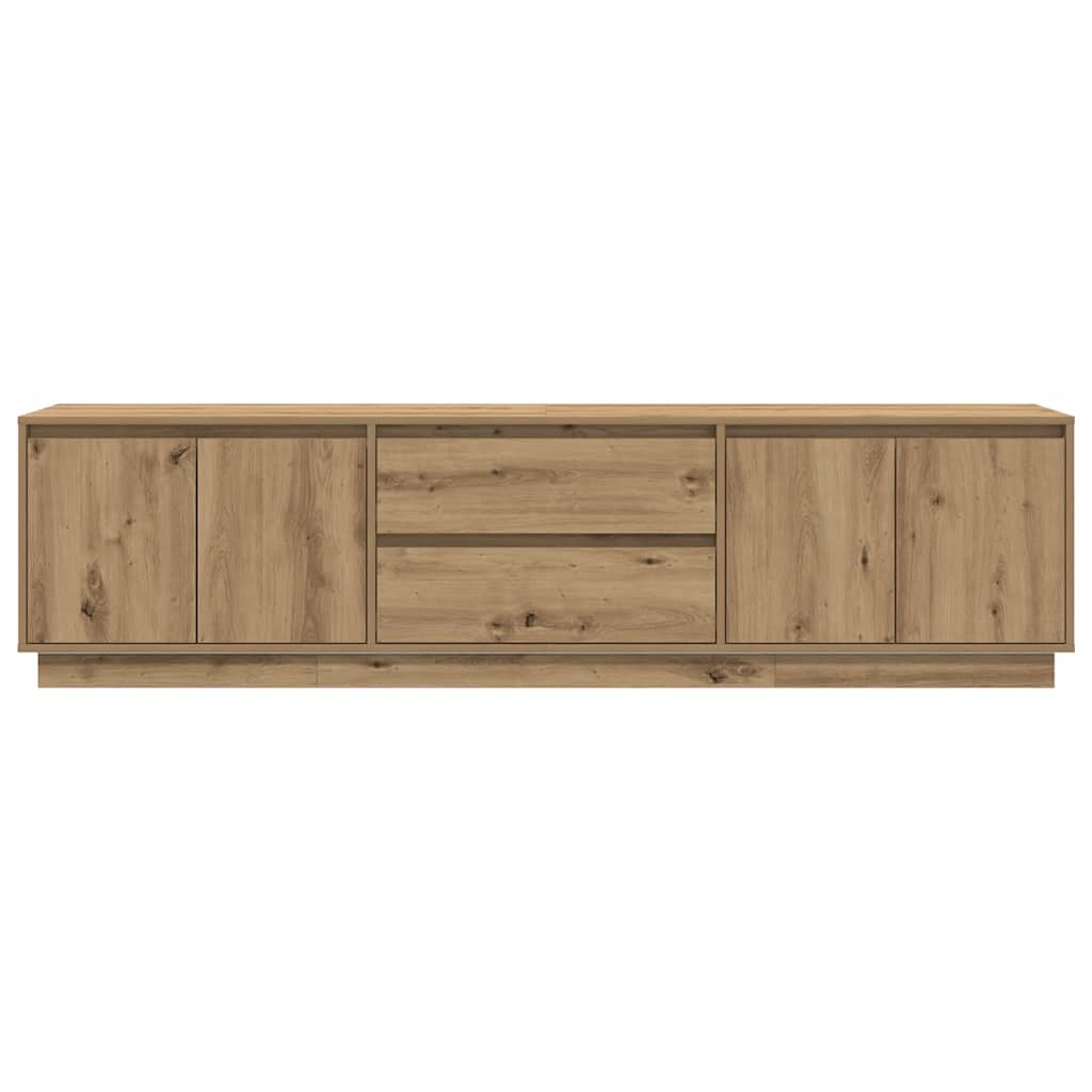 TV ormarić s LED svjetlima Artisan hrast 193,5x41x50 cm