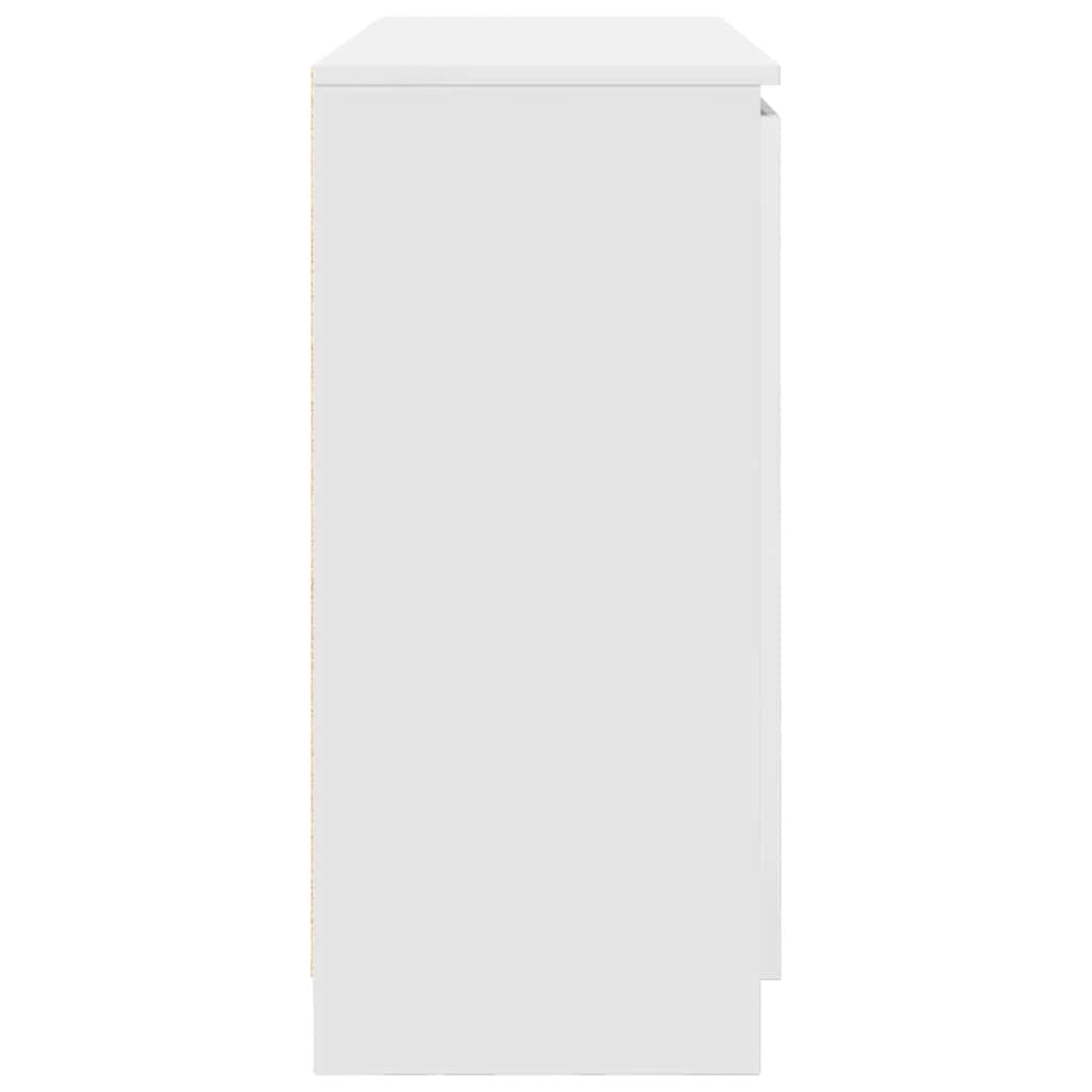 Komoda s ladicama bijela 100,5x35x76 cm konstruirano drvo