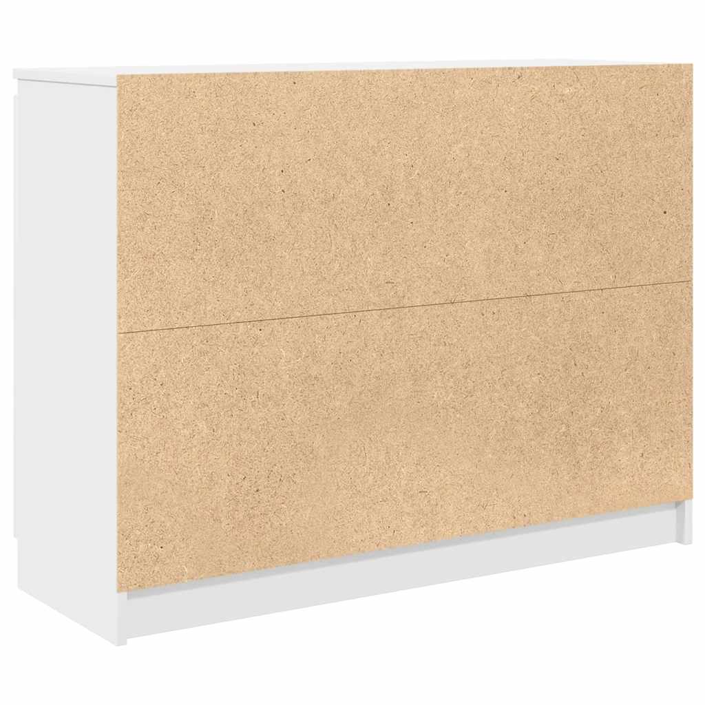 Komoda s ladicama bijela 100,5x35x76 cm konstruirano drvo