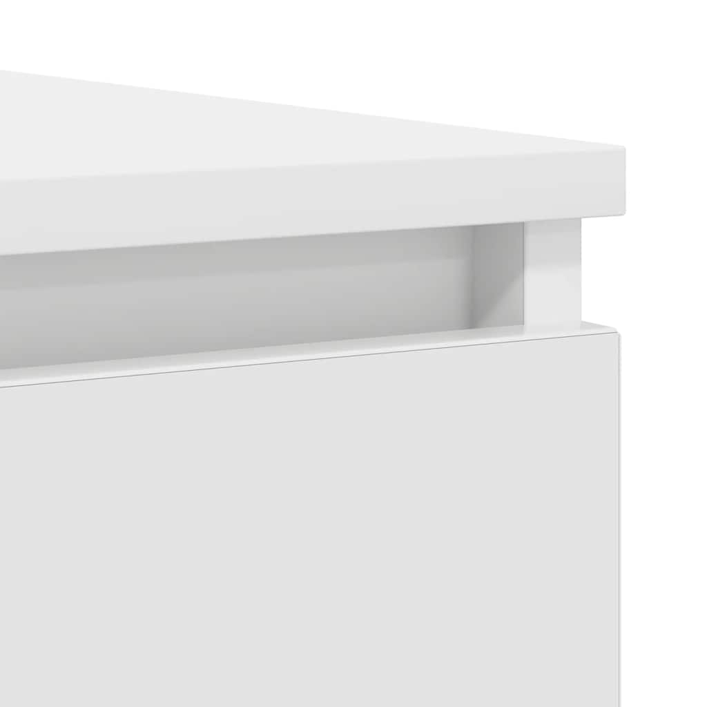 Komoda s ladicama bijela 100,5x35x76 cm konstruirano drvo