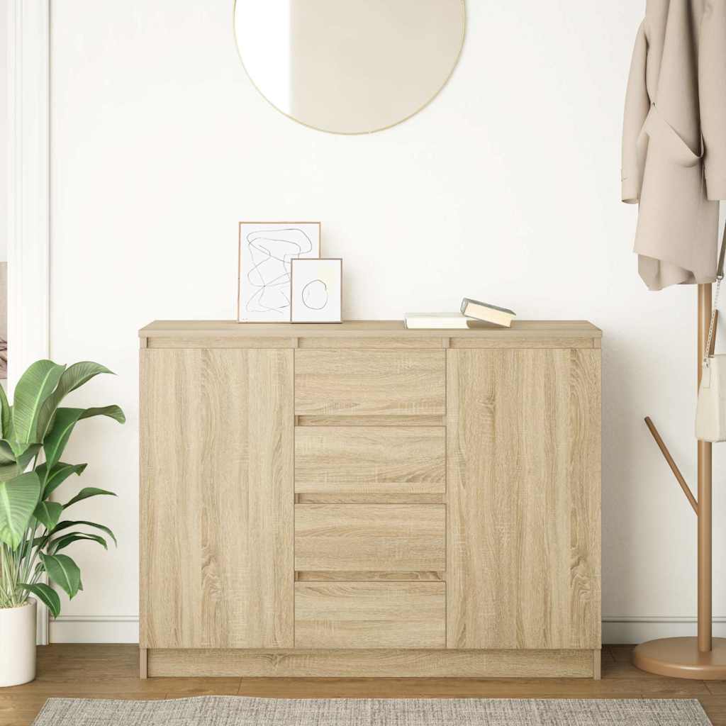 Komoda s ladicama hrasta sonome 100,5x35x76cm konstruirano drvo