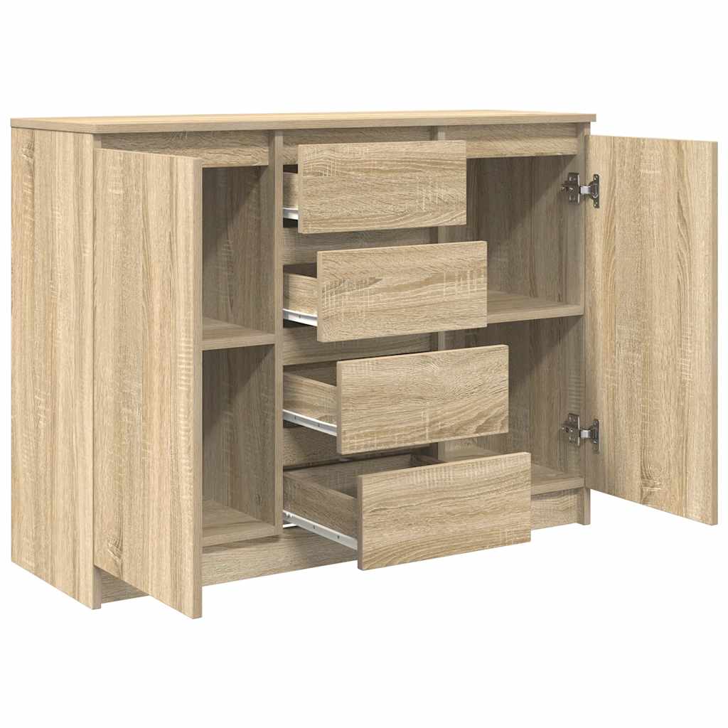 Komoda s ladicama hrasta sonome 100,5x35x76cm konstruirano drvo