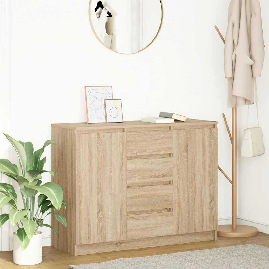 Komoda s ladicama hrasta sonome 100,5x35x76cm konstruirano drvo