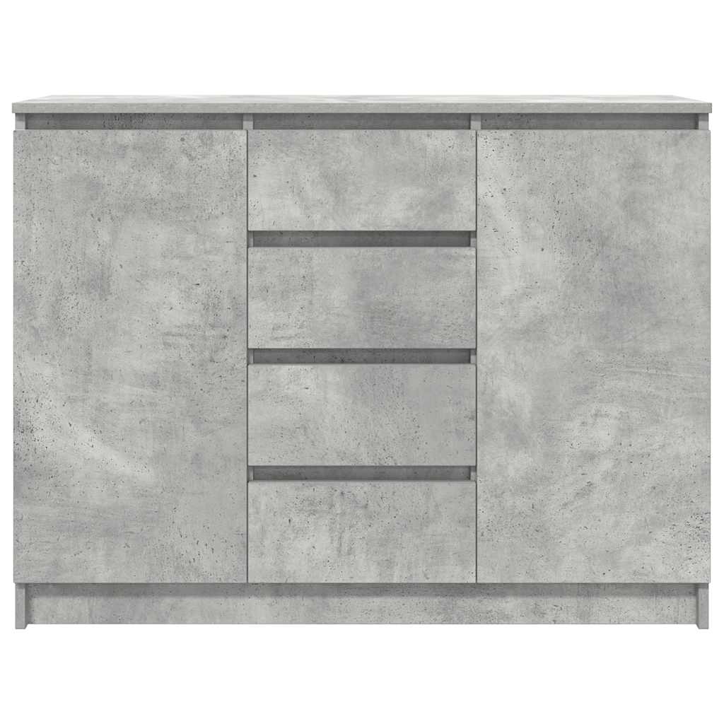 Komoda s ladicama beton siva 100,5x35x76 cm konstruirano drvo