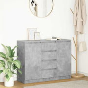 Komoda s ladicama beton siva 100,5x35x76 cm konstruirano drvo