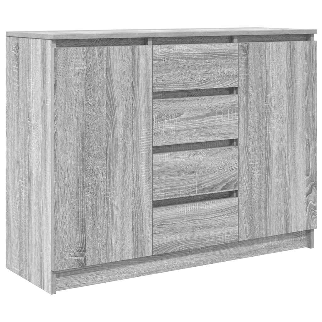 Komoda s ladicom siva sonoma 100,5x35x76 cm konstruirano drvo