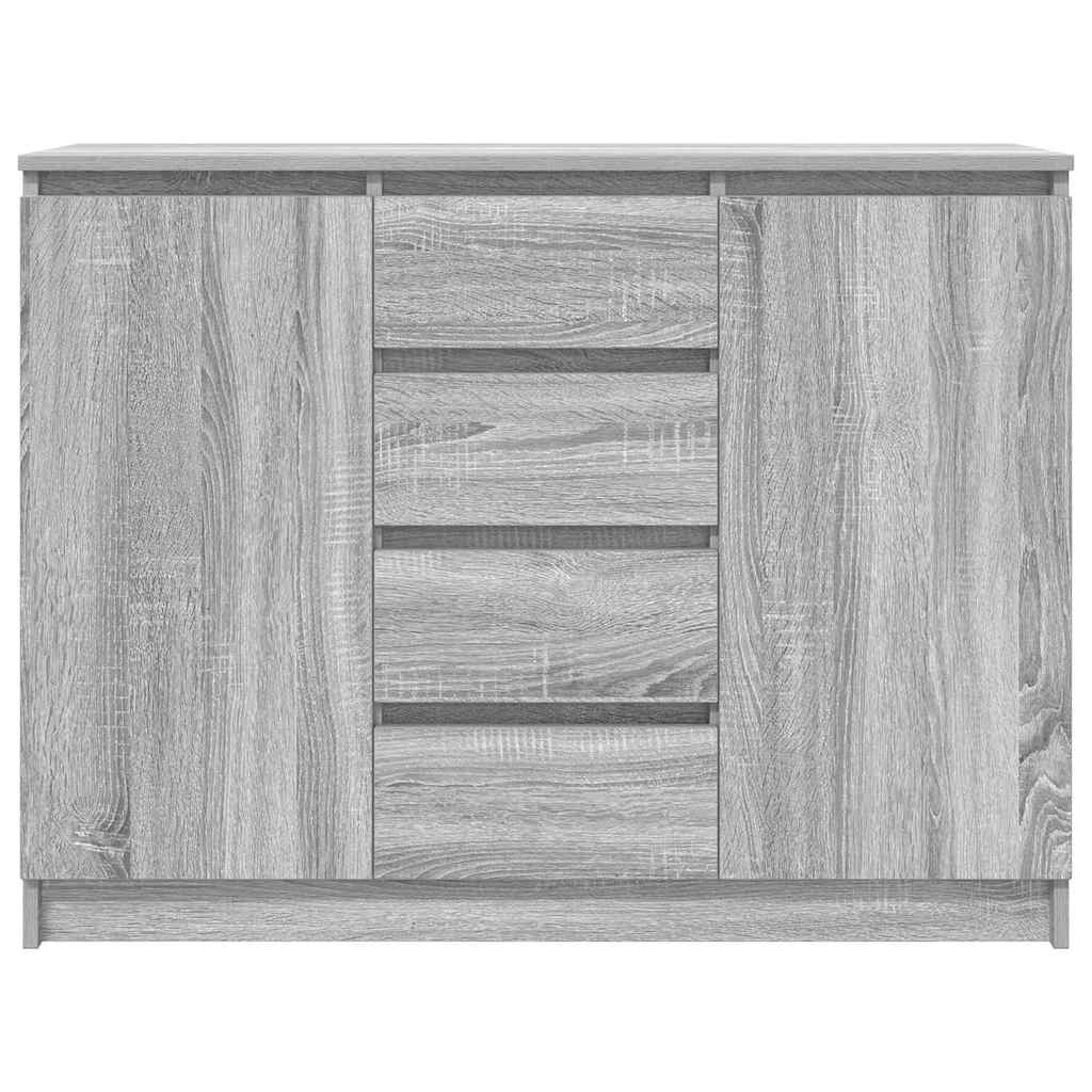 Komoda s ladicom siva sonoma 100,5x35x76 cm konstruirano drvo