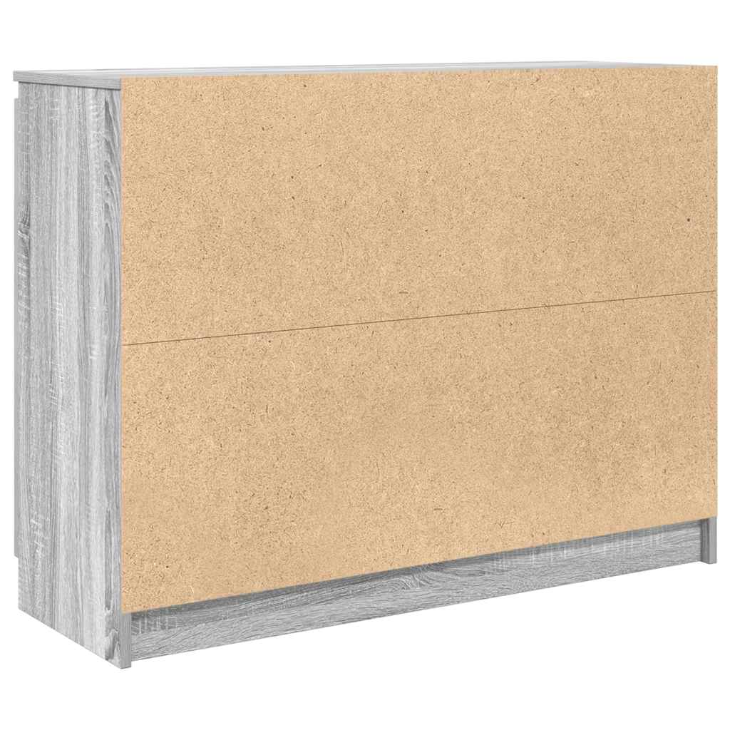 Komoda s ladicom siva sonoma 100,5x35x76 cm konstruirano drvo