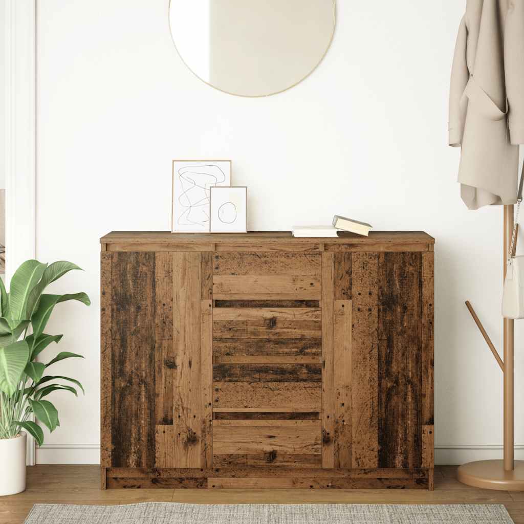 Komoda s ladicama staro drvo 100,5x35x76 cm konstruirano drvo