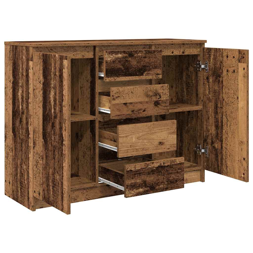 Komoda s ladicama staro drvo 100,5x35x76 cm konstruirano drvo