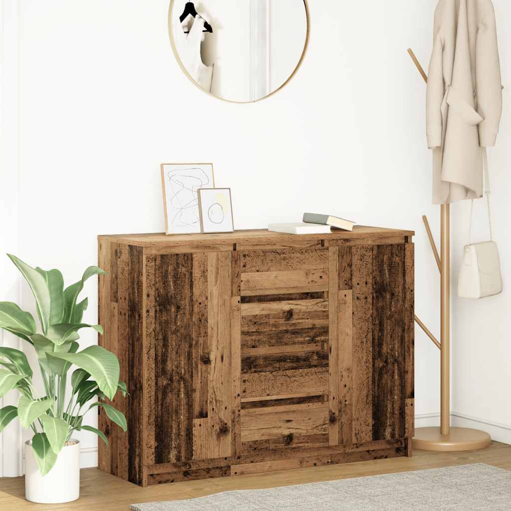 Komoda s ladicama staro drvo 100,5x35x76 cm konstruirano drvo