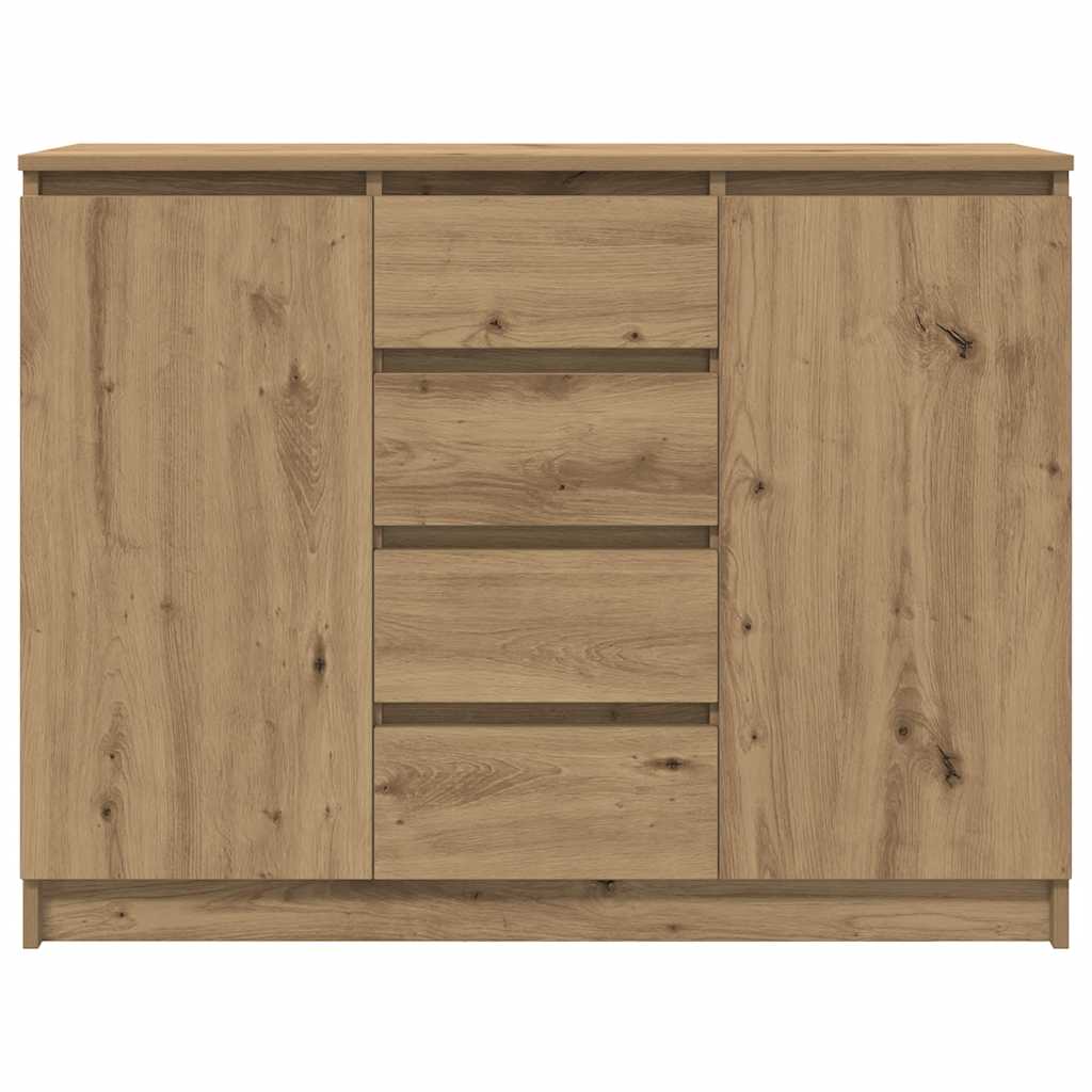 Komoda s ladicama artisan hrast 100,5x35x76cm konstruirano drvo