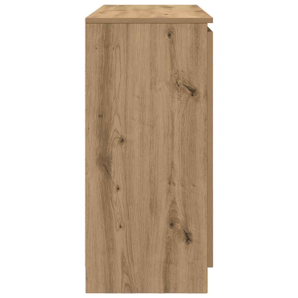 Komoda s ladicama artisan hrast 100,5x35x76cm konstruirano drvo