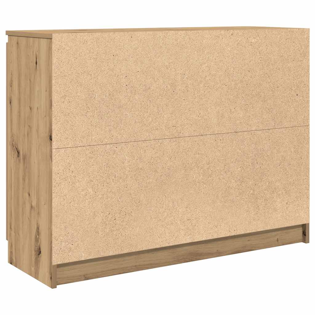 Komoda s ladicama artisan hrast 100,5x35x76cm konstruirano drvo