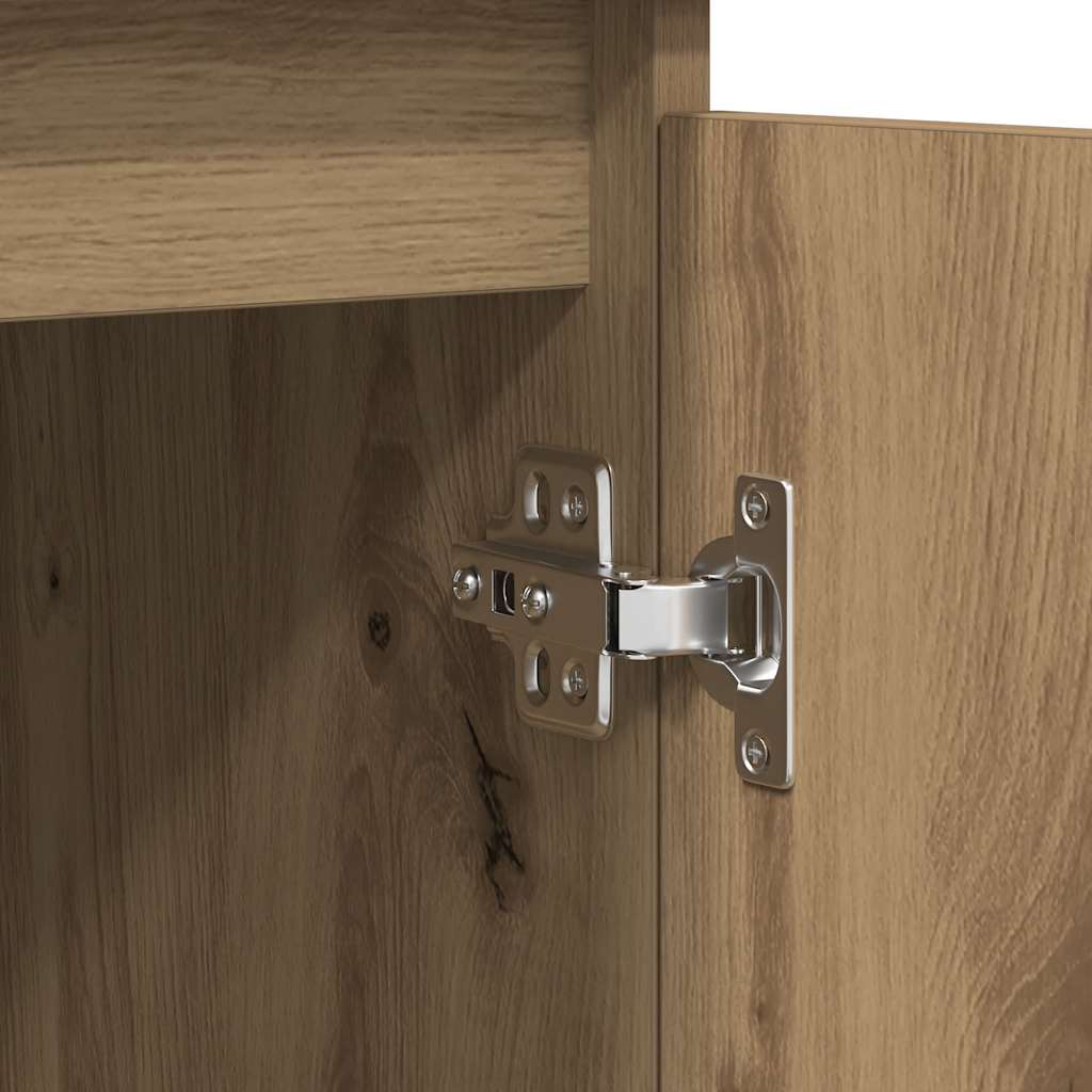Komoda s ladicama artisan hrast 100,5x35x76cm konstruirano drvo