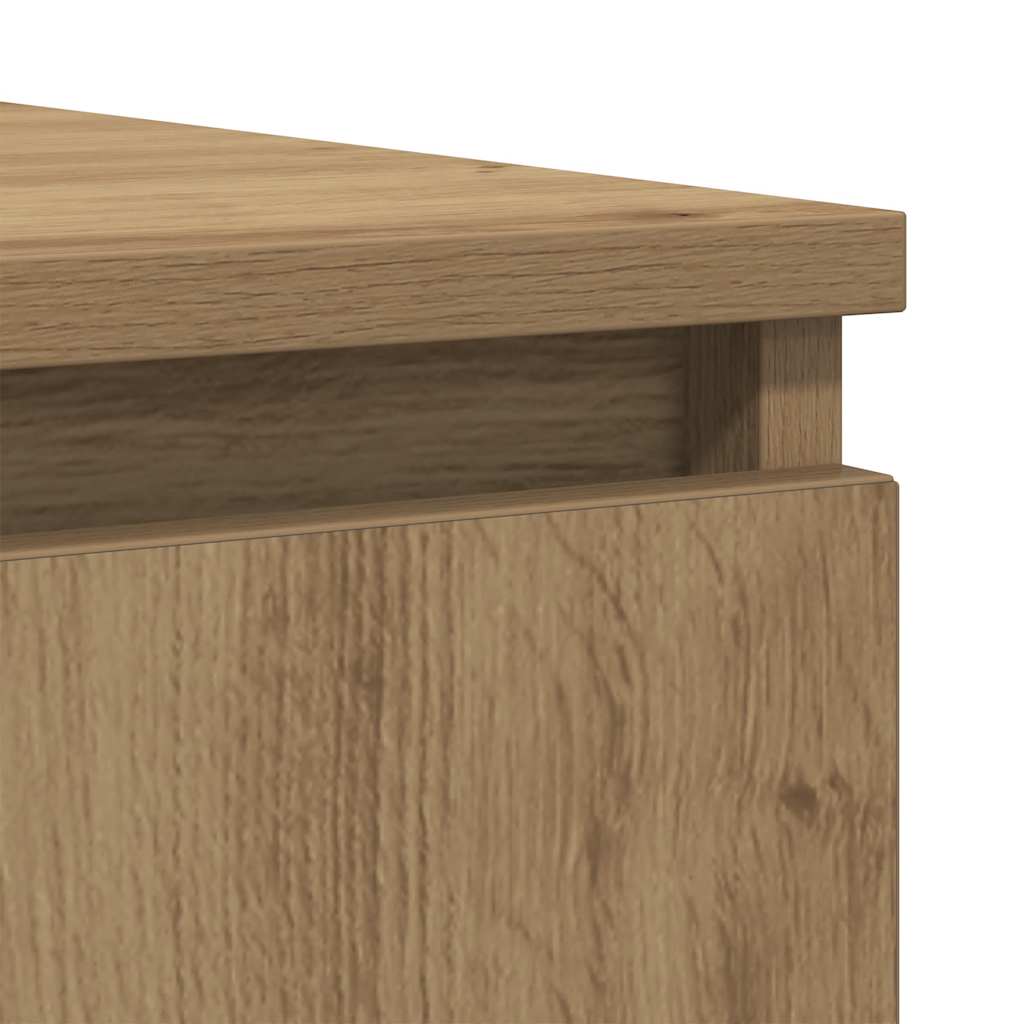 Komoda s ladicama artisan hrast 100,5x35x76cm konstruirano drvo