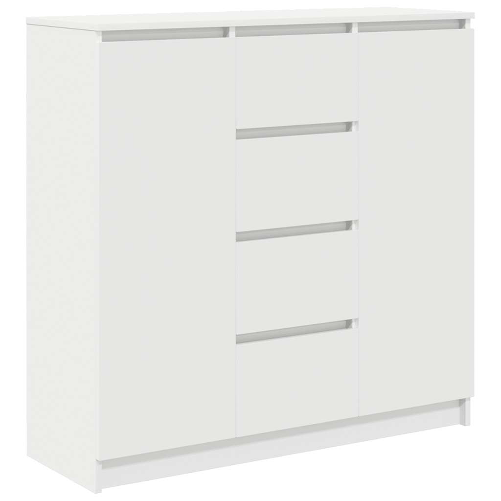 Komoda s ladicama bijela 100,5x35x98,5 cm konstruirano drvo