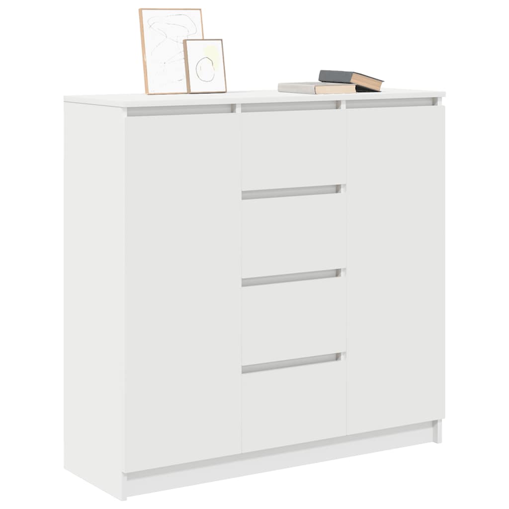 Komoda s ladicama bijela 100,5x35x98,5 cm konstruirano drvo