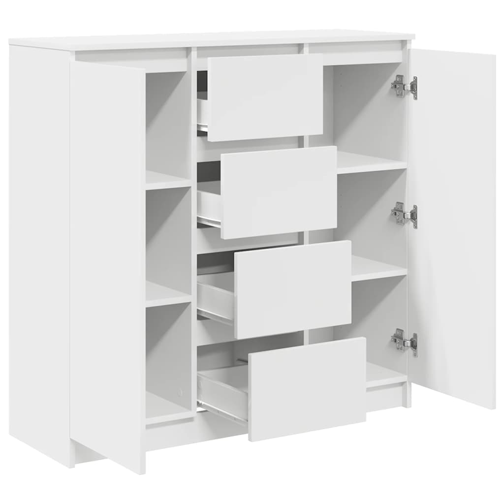 Komoda s ladicama bijela 100,5x35x98,5 cm konstruirano drvo