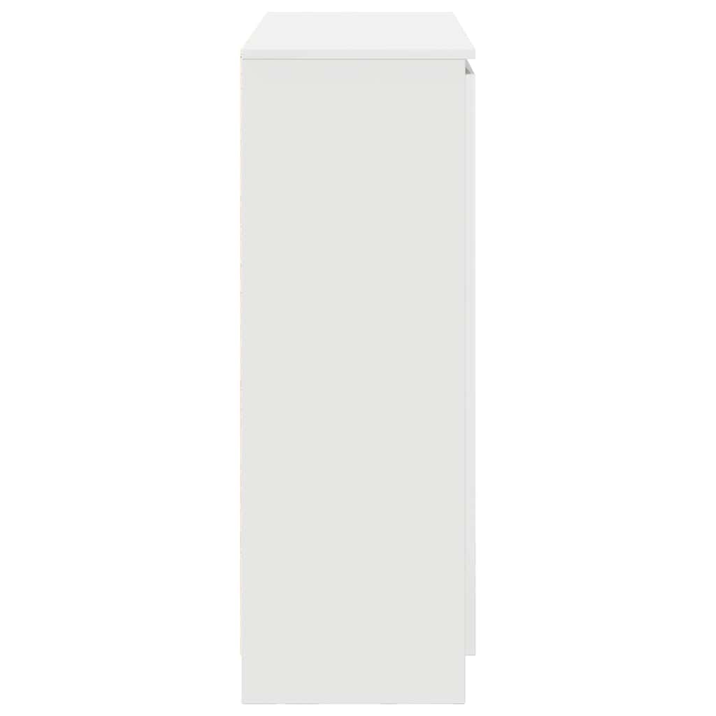 Komoda s ladicama bijela 100,5x35x98,5 cm konstruirano drvo