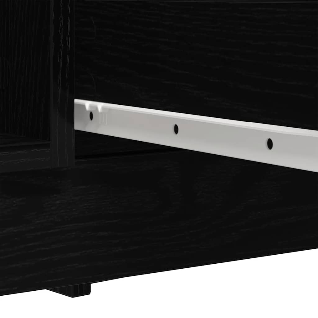 Komoda s ladicama crni hrast 100,5x35x98,5 cm konstruirano drvo