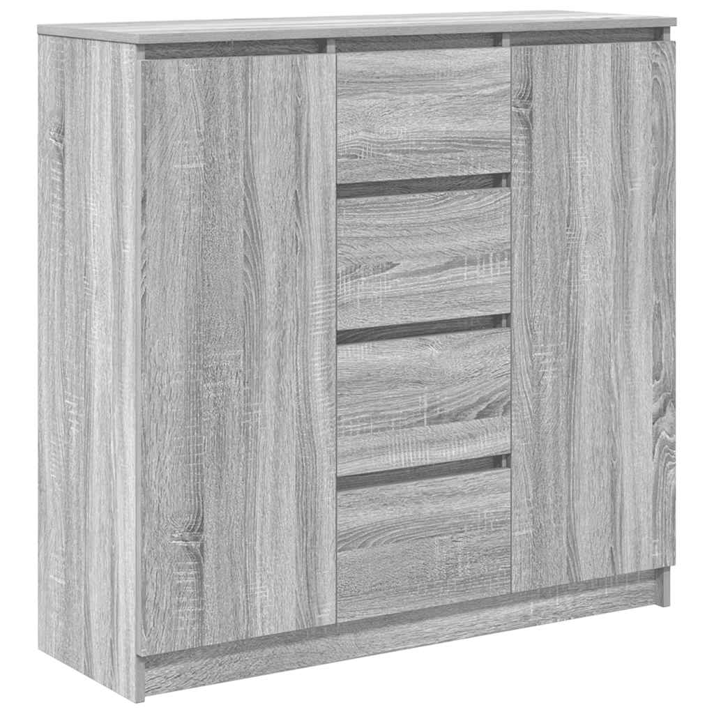 Komoda s ladicama siva sonoma 100,5x35x98,5cm konstruirano drvo
