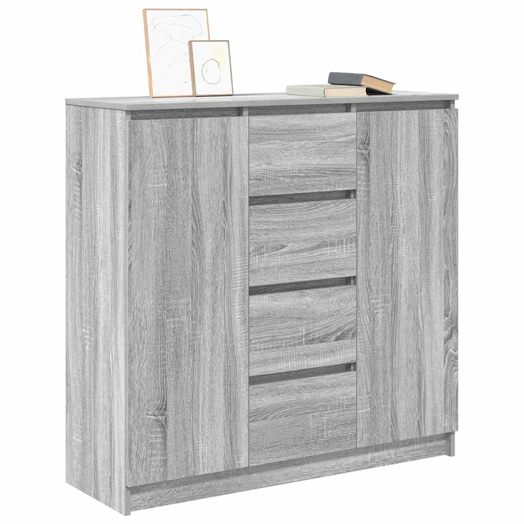 Komoda s ladicama siva sonoma 100,5x35x98,5cm konstruirano drvo