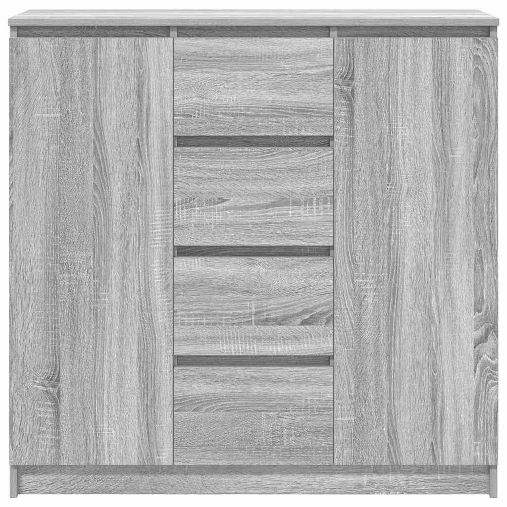 Komoda s ladicama siva sonoma 100,5x35x98,5cm konstruirano drvo