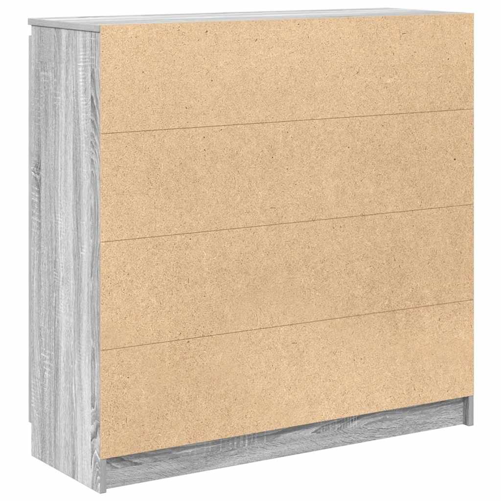 Komoda s ladicama siva sonoma 100,5x35x98,5cm konstruirano drvo