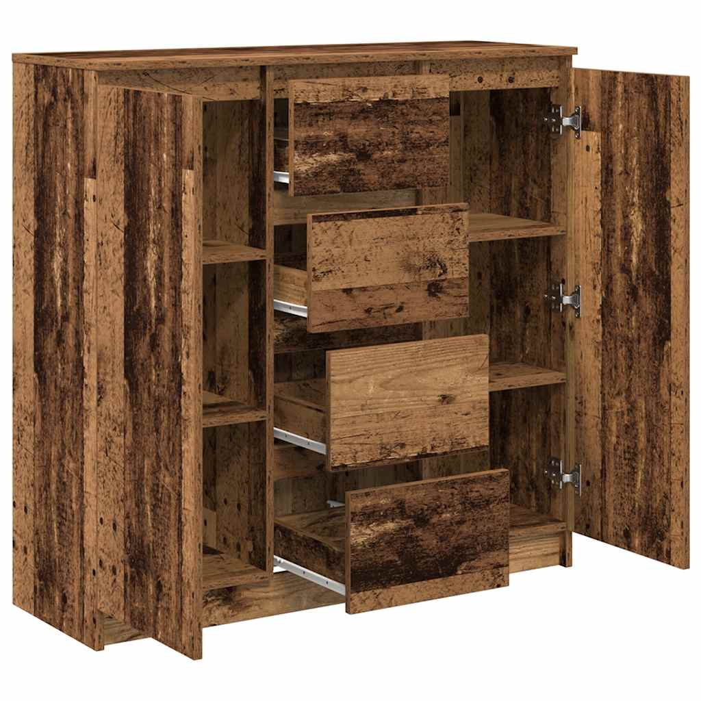 Komoda s ladicama staro drvo 100,5x35x98,5 cm konstruirano drvo