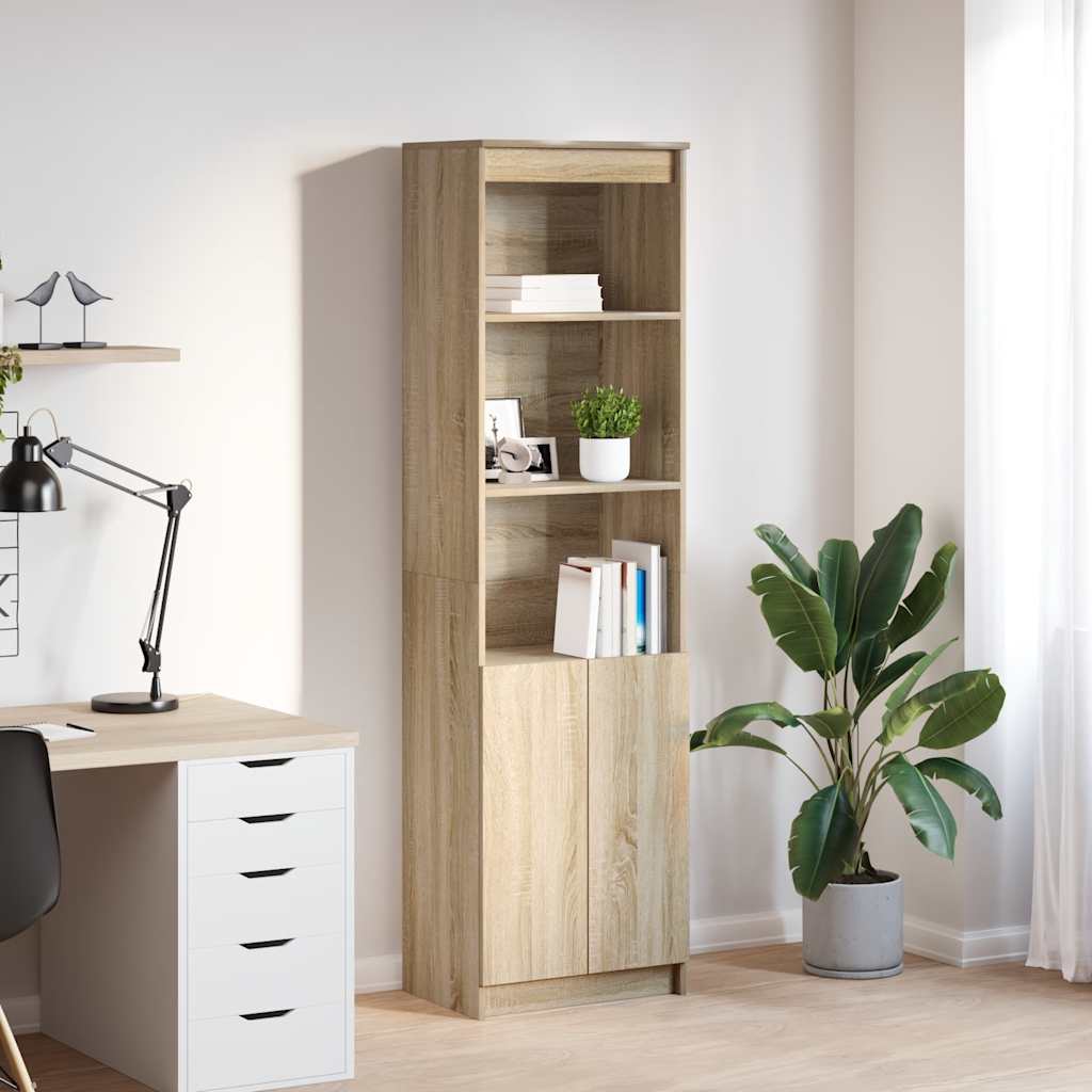 Visoka komoda hrasta sonome 50x35x180 cm od konstruiranog drva
