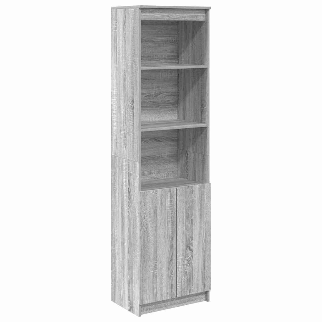 Visoka komoda siva sonome 50x35x180 cm od konstruiranog drva