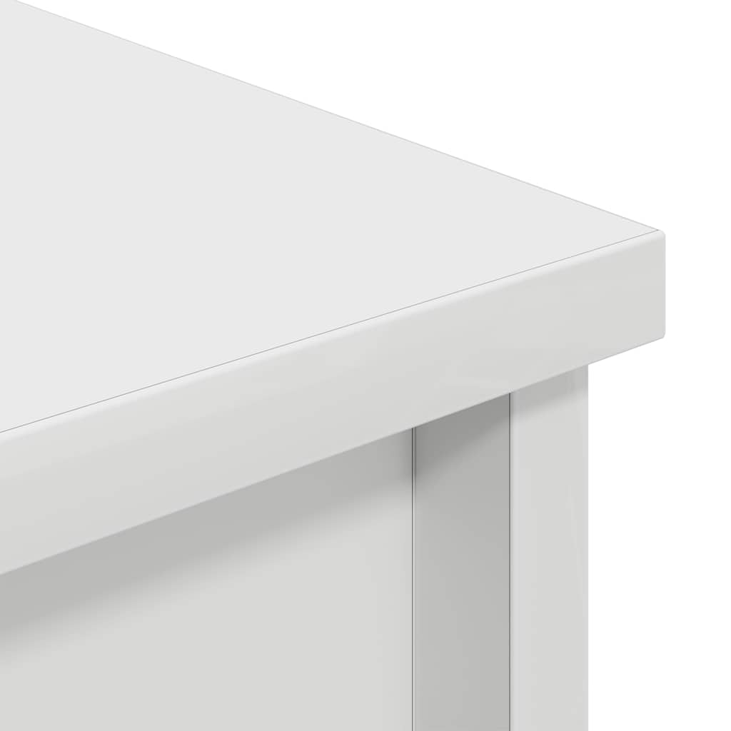 Visoka komoda bijela 70x35x180 cm od konstruiranog drva