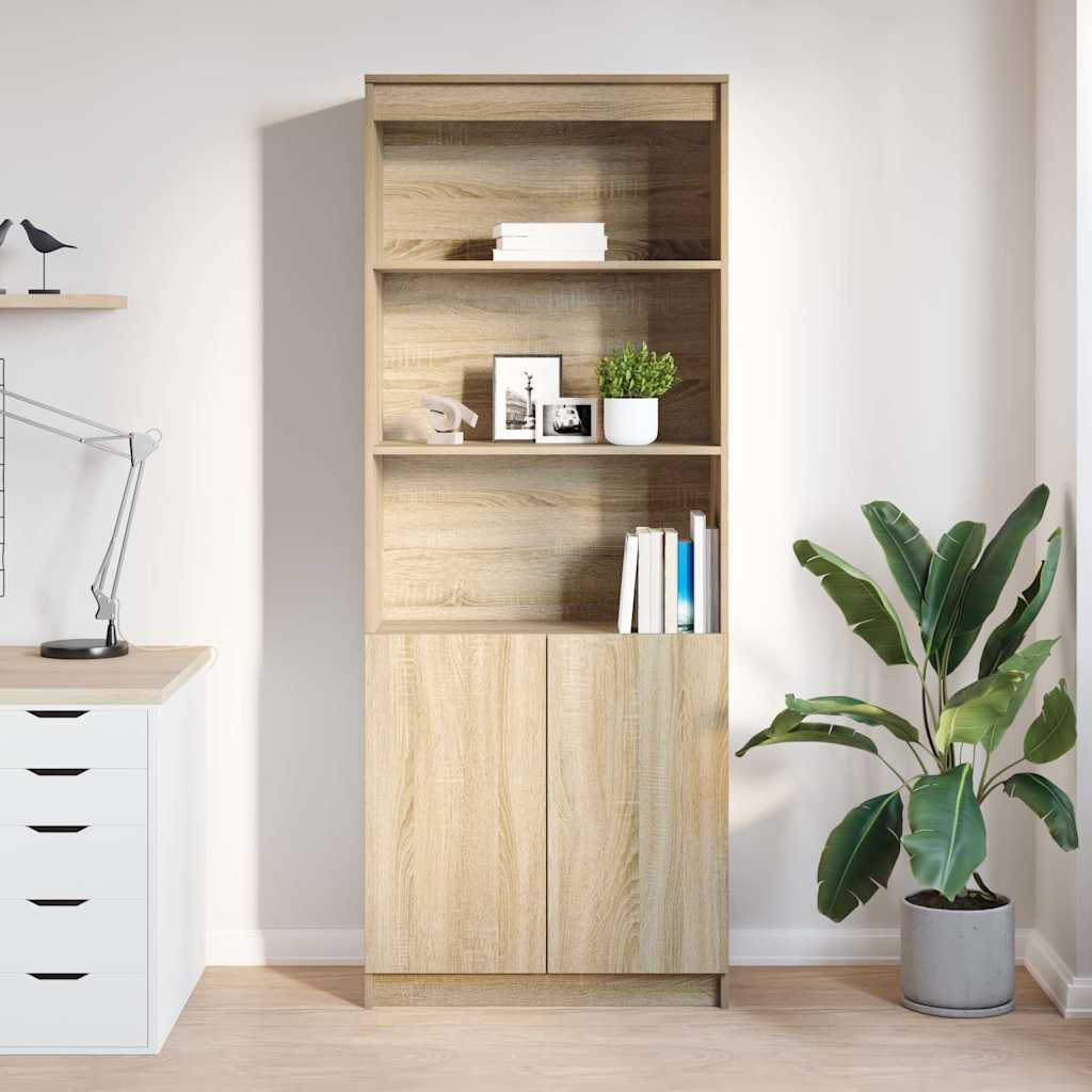 Visoka komoda hrasta sonome 70x35x180 cm od konstruiranog drva