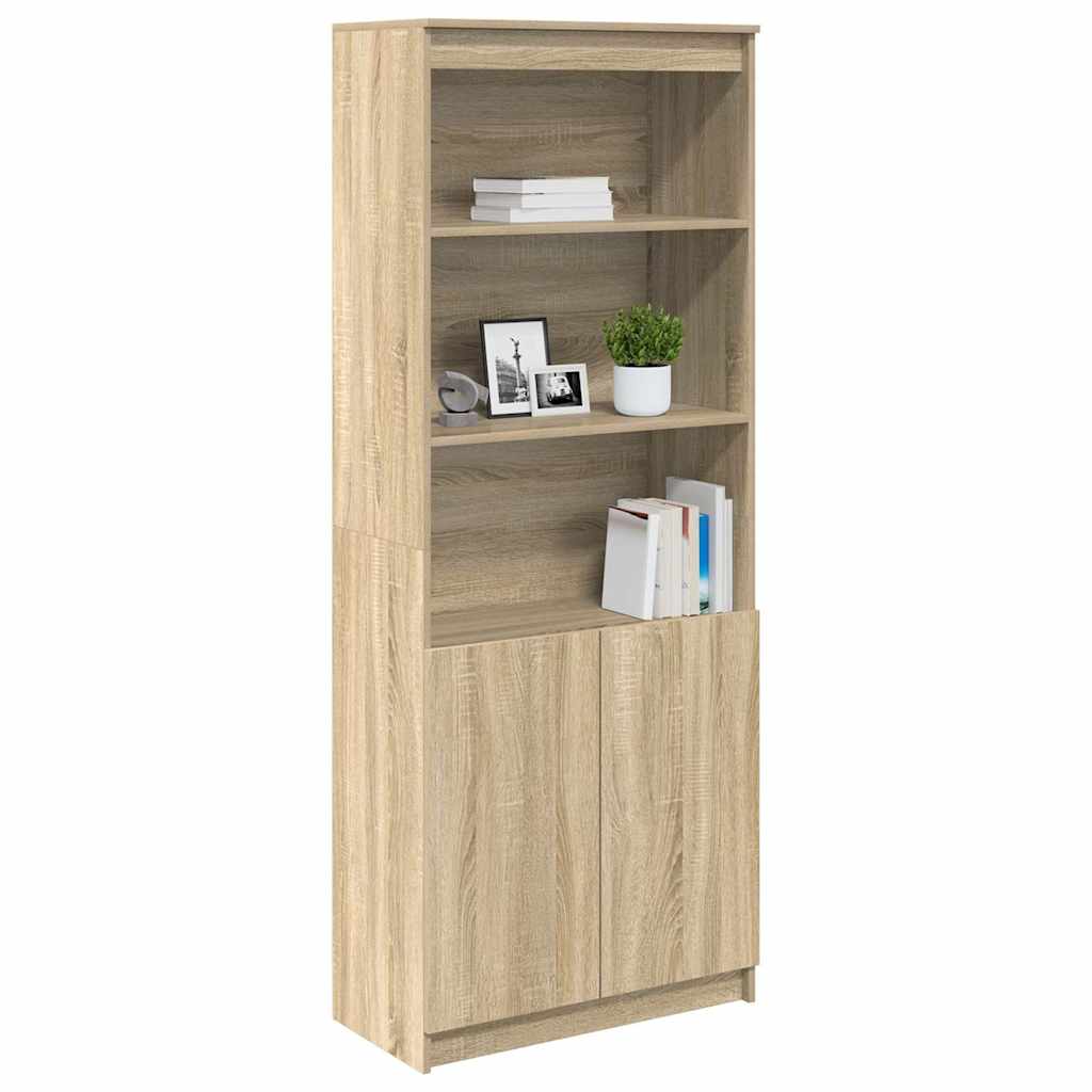 Visoka komoda hrasta sonome 70x35x180 cm od konstruiranog drva