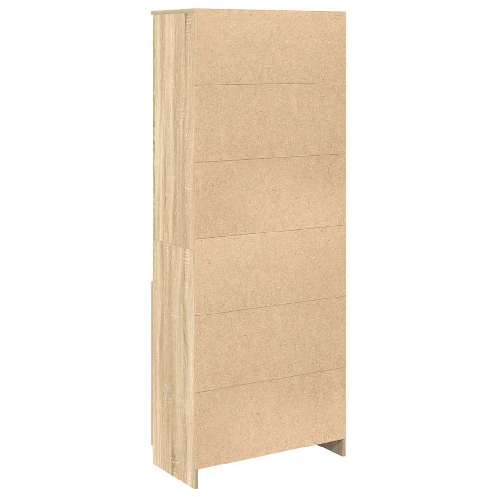 Visoka komoda hrasta sonome 70x35x180 cm od konstruiranog drva