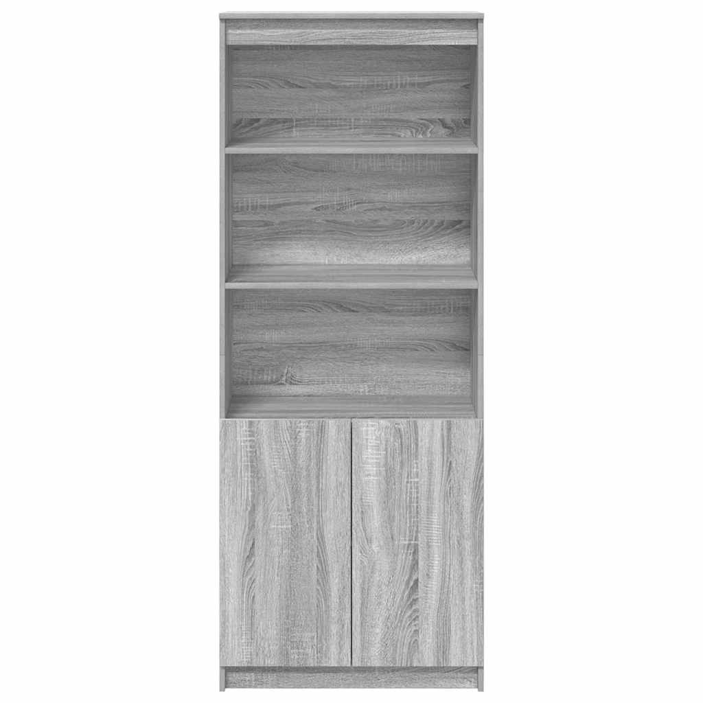 Visoka komoda siva sonome 70x35x180 cm od konstruiranog drva