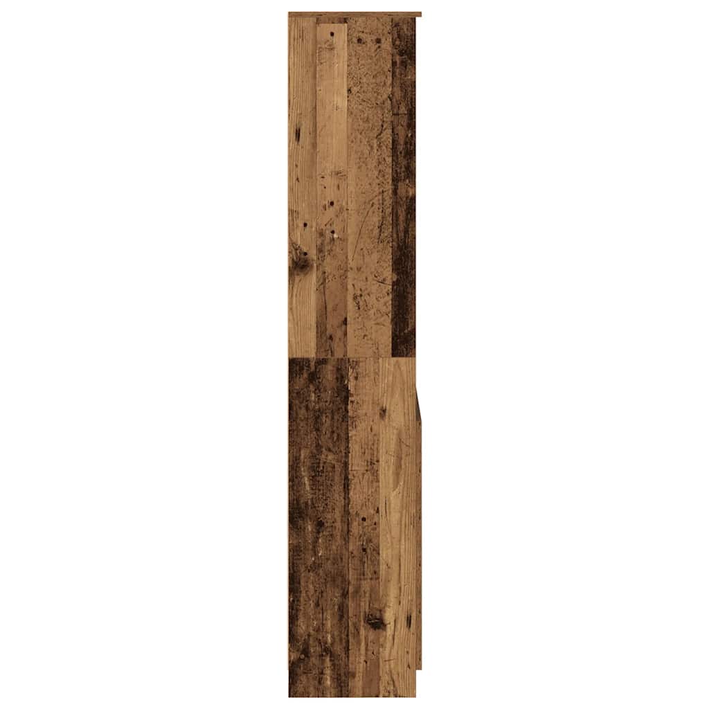 Visoka komoda staro drvo 70x35x180 cm od konstruiranog drva