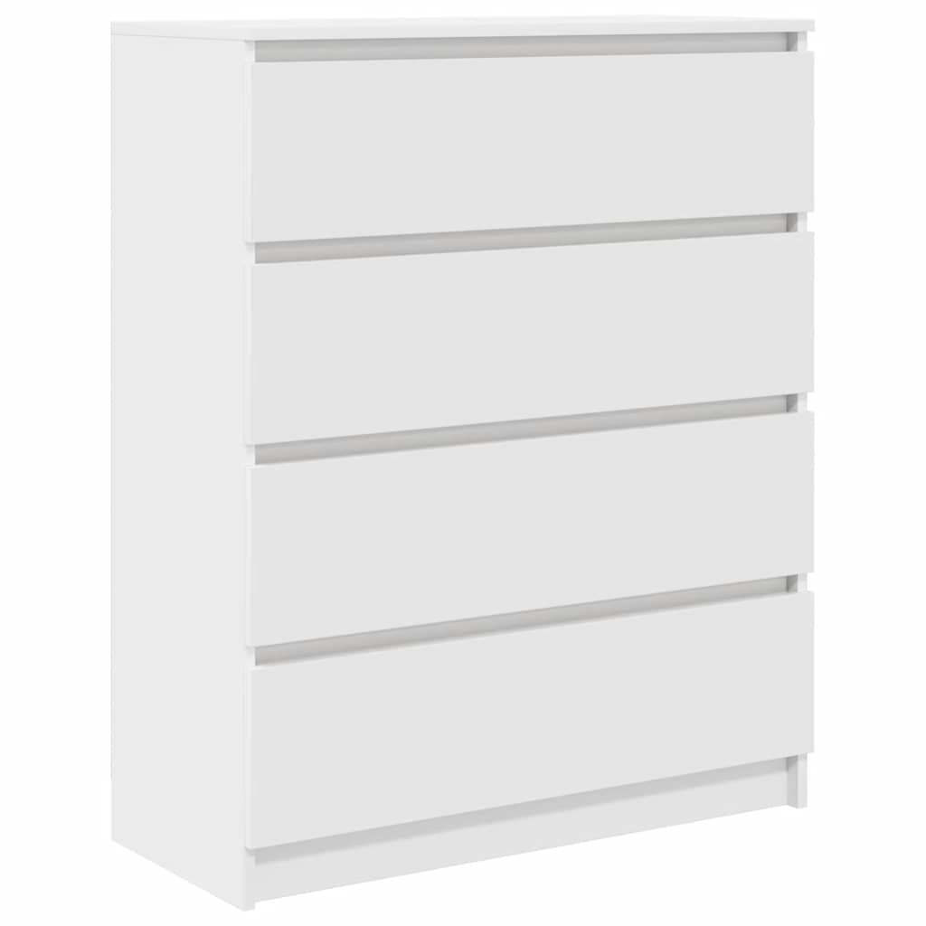 Komoda bijela 80x35x99 cm od konstruiranog drva