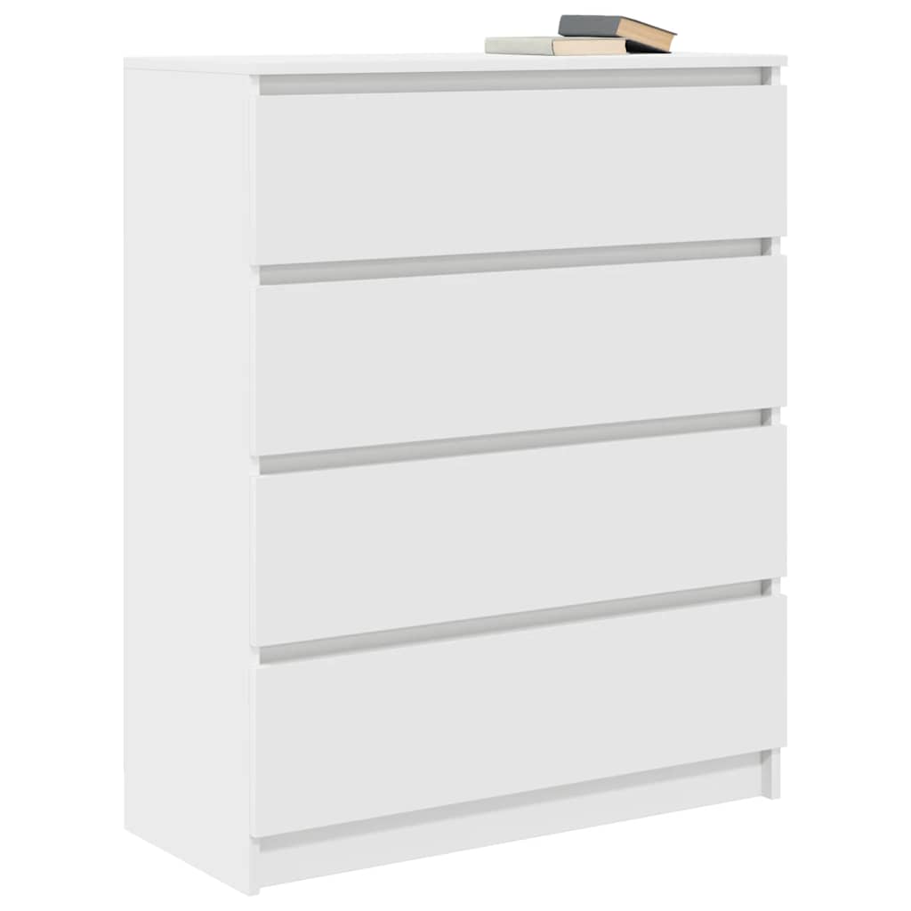 Komoda bijela 80x35x99 cm od konstruiranog drva
