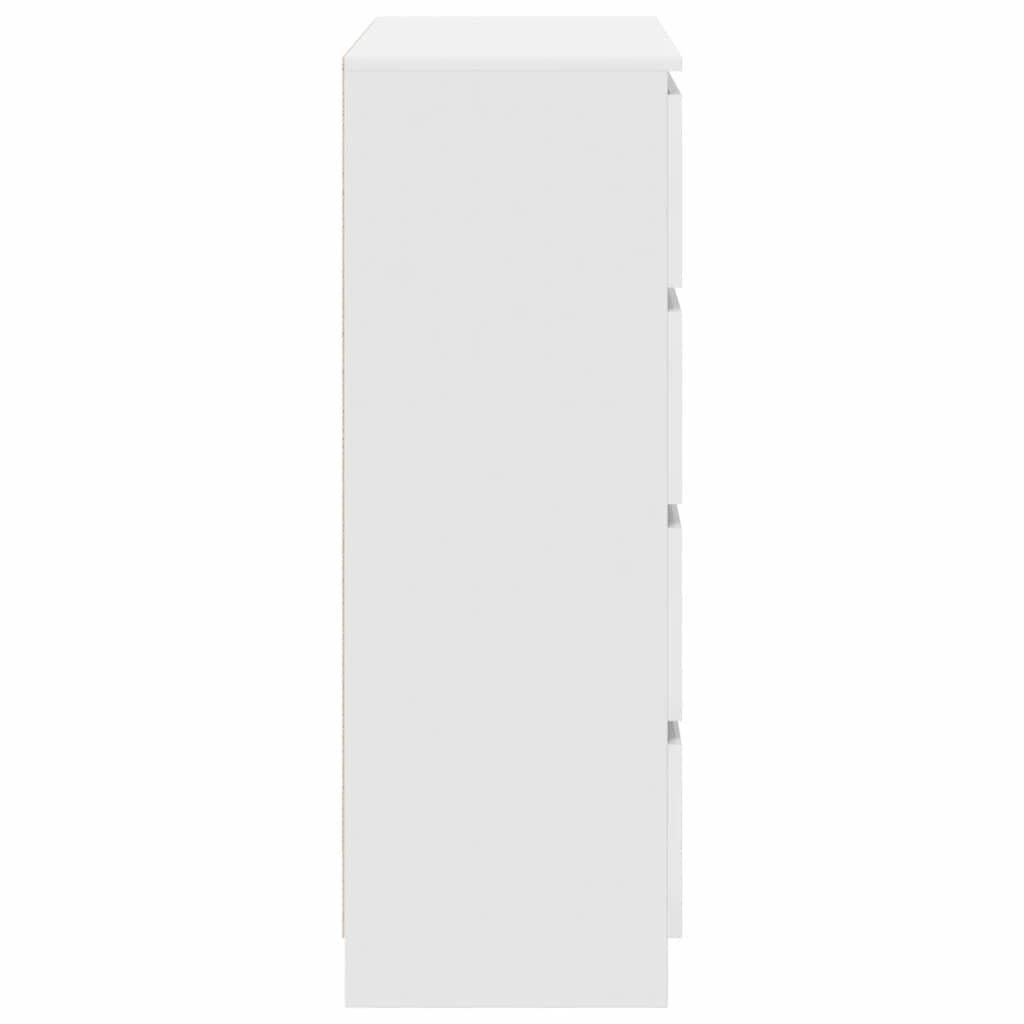 Komoda bijela 80x35x99 cm od konstruiranog drva