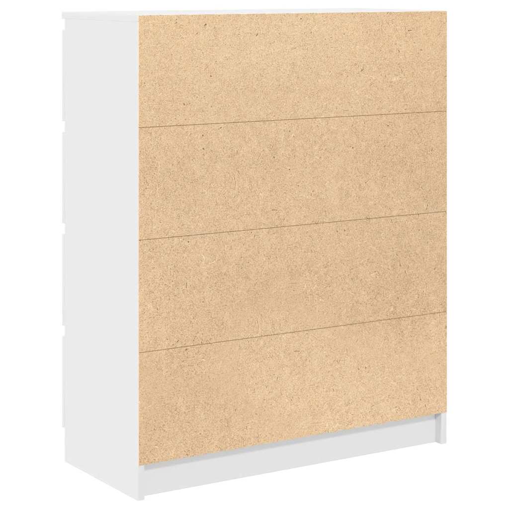 Komoda bijela 80x35x99 cm od konstruiranog drva