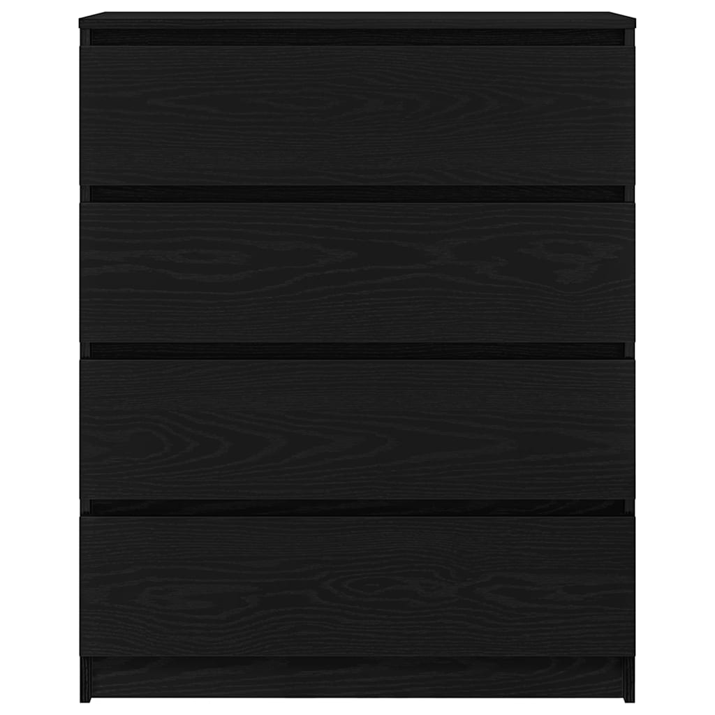 Komoda crni hrast 80x35x99 cm od konstruiranog drva