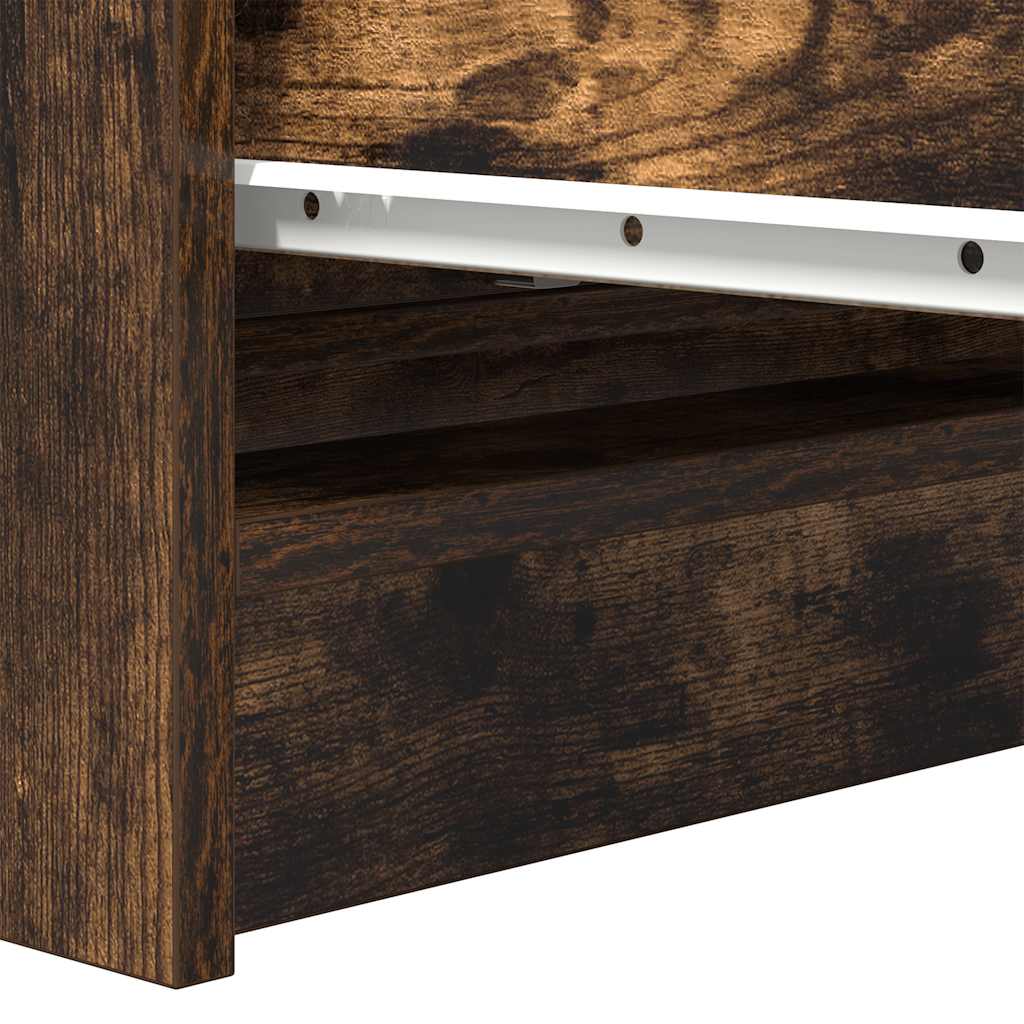 Komoda boja dimljenog hrasta 80x35x99 cm konstruirano drvo