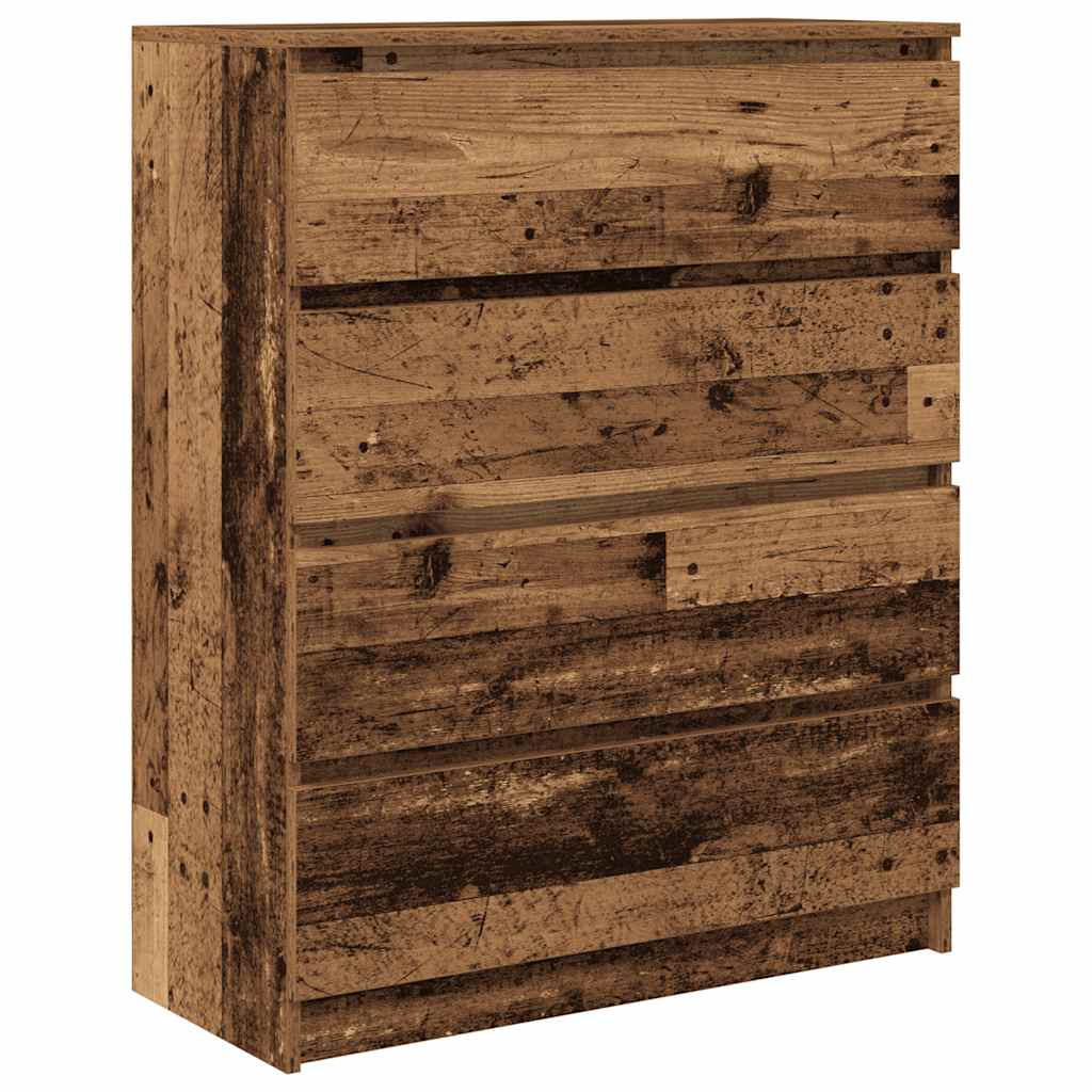 Komoda boja starog drva 80x35x99 cm od konstruiranog drva