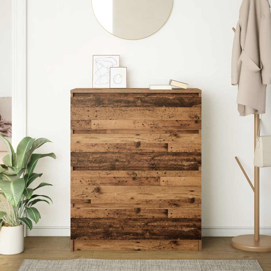 Komoda boja starog drva 80x35x99 cm od konstruiranog drva
