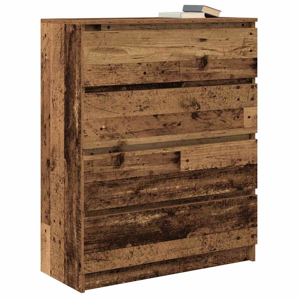 Komoda boja starog drva 80x35x99 cm od konstruiranog drva