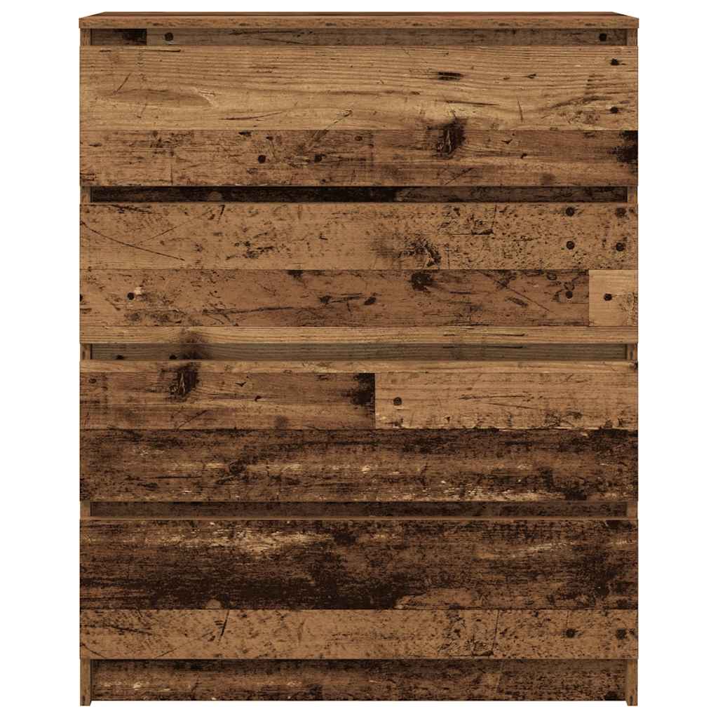 Komoda boja starog drva 80x35x99 cm od konstruiranog drva