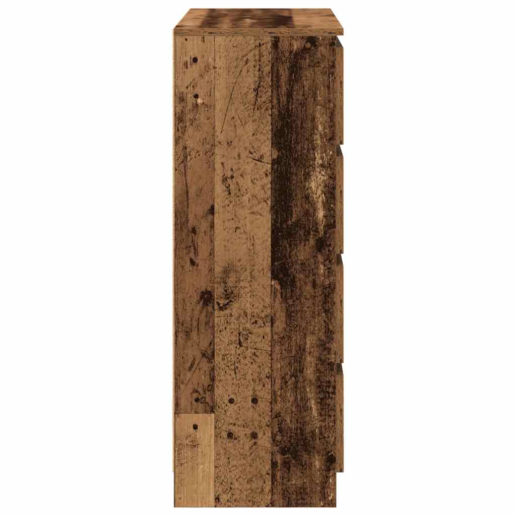 Komoda boja starog drva 80x35x99 cm od konstruiranog drva